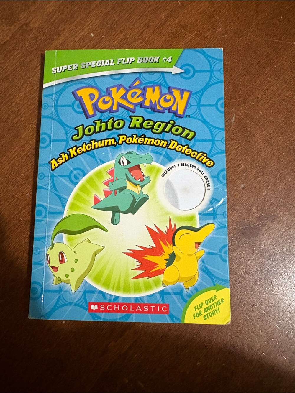 Pokemon Johto Region Flip Book in Blue and Green - Scholastic